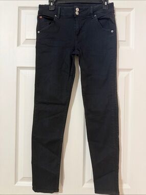 Hudson Jeans Black Skinny Double-Button Front
